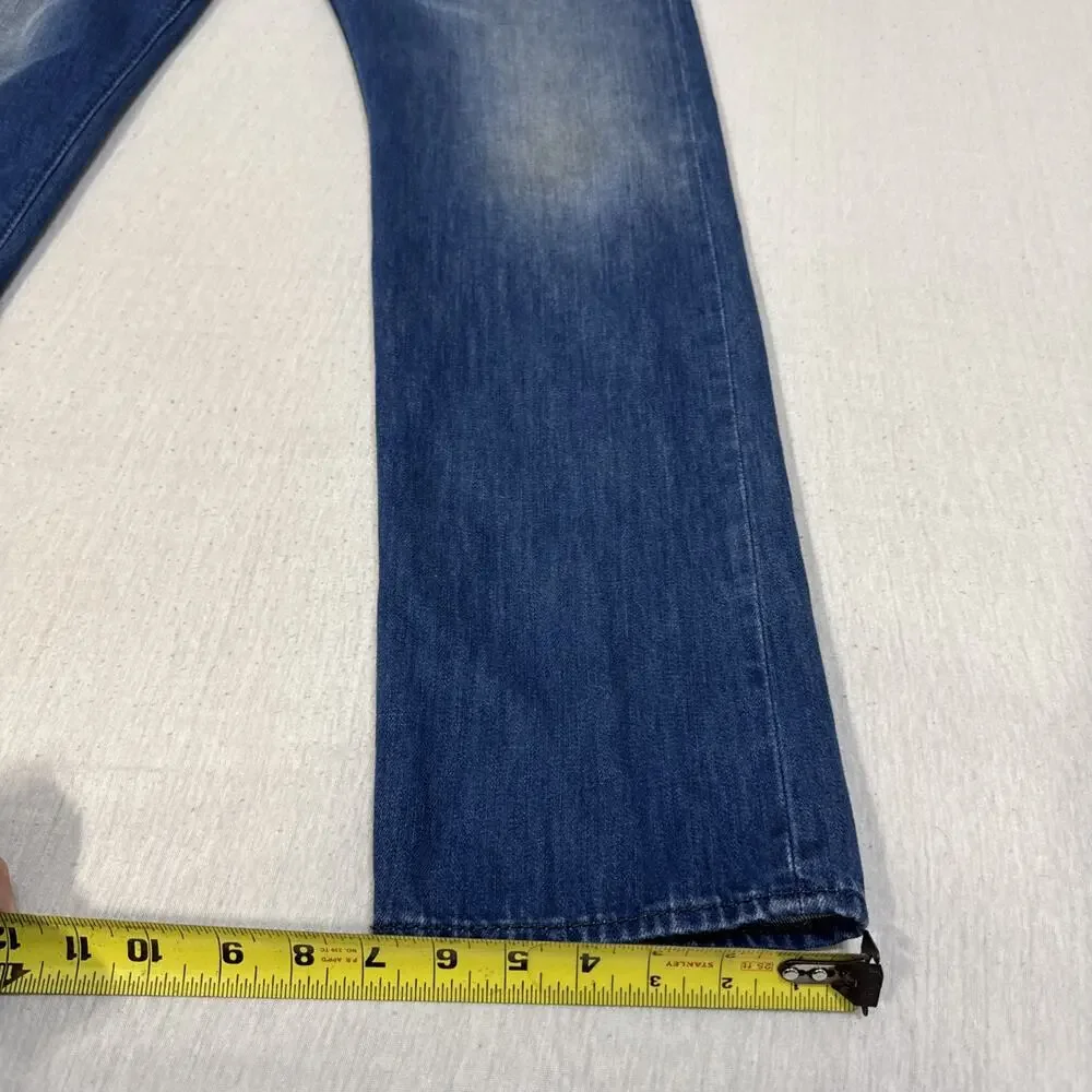 Diesel Buster Mens 34x32 Regular Slim Tapered Blue Jeans Wash 0663D EUC